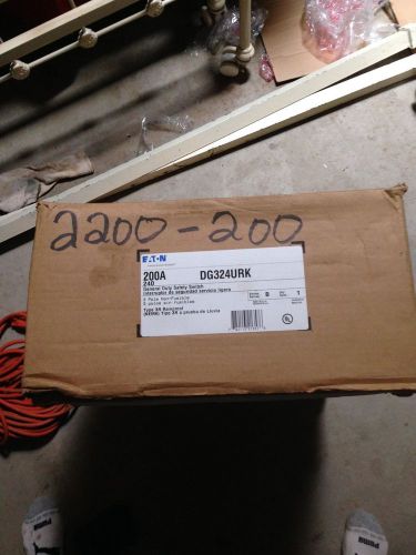 New eaton cutler-hammer dg324urk 200a safety switch for sale