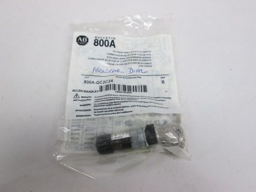 New allen bradley 800a-gc2c24 key operated selector switch ser b d300774 for sale