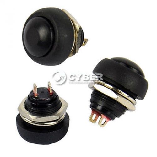 New 10pcs black momentary off (on) push button horn switch high qualityherenow15 for sale
