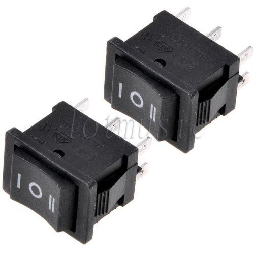2*6-Pin DPDT ON-OFF-ON 3-Position Snap in Boat Rocker Switch