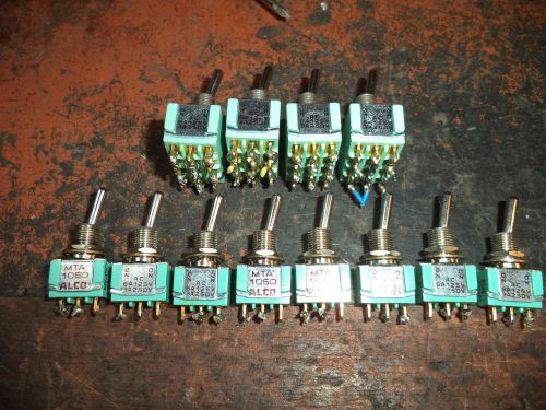 ALCO SWITCHES LOT OF 12 , 4 ARE 406N AND 8 ARE 1060 WORKING PULLS