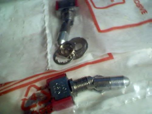 2  C&amp;K 7101  1 pole 2 position locking minnie toggle switches  5 amp contacts