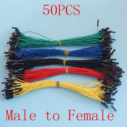 50PCS 20cm 2.54mm 1p-1p male to female Dupont Wire Jumper For Arduino