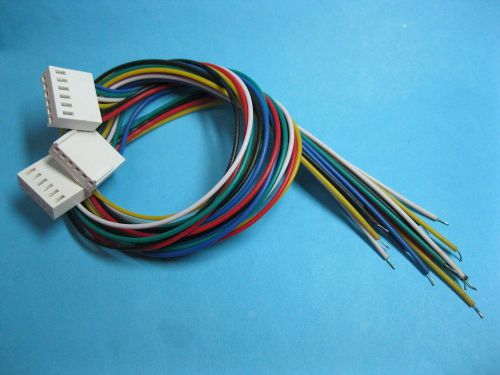 100 pcs 2510 Pitch 2.54mm 6 Pin Female Connector with 26AWG 300mm Leads Cable
