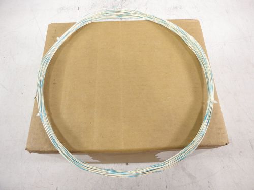(50&#039;) 26 AWG Solid Silver Coated Copper Wire Insulated Blue White Striped 300 V