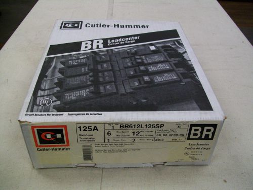 Cutler Hammer BR612L125SP 125 Amp 1 Phase 3W Main Lug Loadcenter