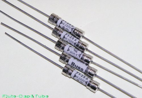 4pcs bussmann fast-acting  gda-v-1.25a 1.25a 250v 5*20mm axial ceramic tube fuse for sale