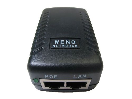 Weno Networks UNIVERSAL 48V WALL PLUG POE INJECTOR FOR MOST CISCO / POLYCOM /