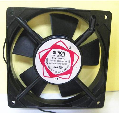 SUNON AC 220V Aluminum Cooling Fan 120 x 120 x 25mm Computer