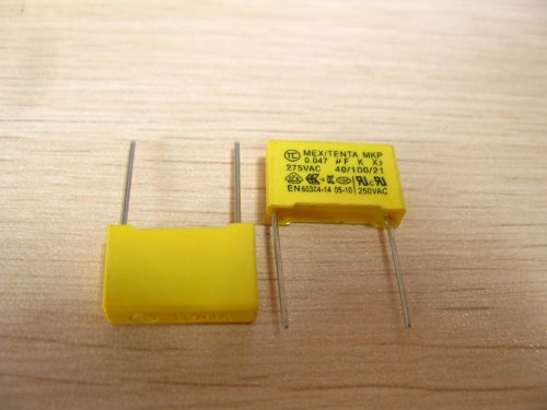 250PCS    safety capacitor 275VAC   X2   0.047uF  15mm