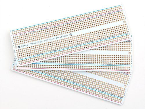 3x adafruit perma-proto full sized breadboard pcb perf board 830 tie prototyping for sale