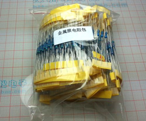 Resistors parcel for DIY 92 Values X10pcs Metal Film Resistor 0Ohm-2.2M 1/4W ...