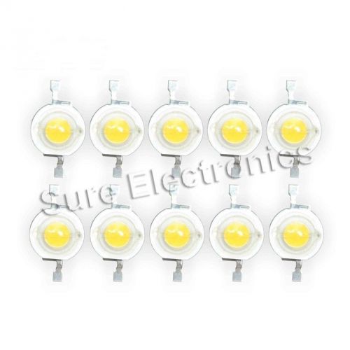 100pcs 1W 1Watt High Power White LED Beads Lamp 80~110LM wholesale
