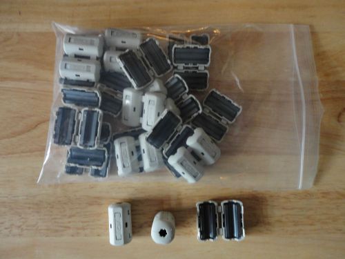 Passive ferrite clamps core rfc-6 split round cable - lot of 25 new for sale