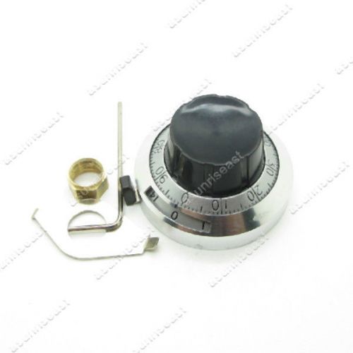 46mm Dial Multi-Turn 15 Turns Potentiometer Pot Knob Cap for 6.35mm Shaft 3590S