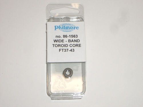 Philmore 86-1563 donut ferrite toroid core type t37-43 wide band 0.37&#034;o.d. for sale
