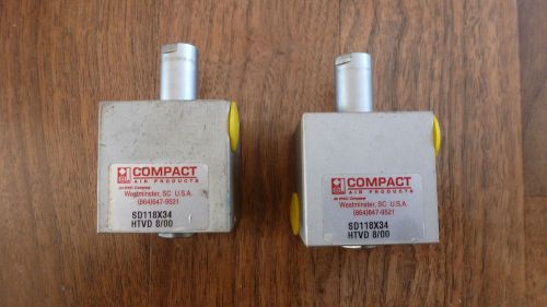 LOT OF 2 COMPACT AIR PRODUCT CYLINDERS, 2 -  SD118X34 * NEW OLD STOCK*
