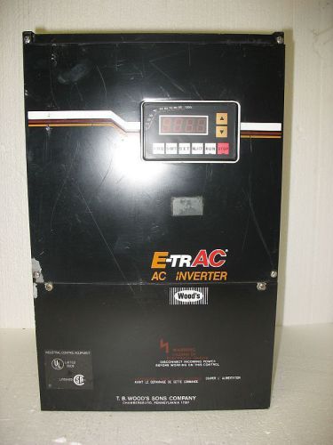 Wood&#039;s 15 hp 460v e-trac afc4015.0b2s ac variable speed drive used for sale
