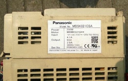 1PCS USED Panasonic Drive MBSK021CSA 100V-200W tested