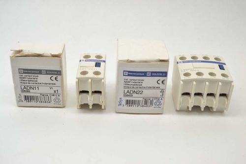 LOT 2  TELEMECANIQUE MIX LADN22 LADN11 AUXILIARY CONTACT BLOCK 10A AMP B401971