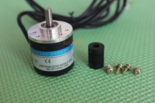 Encoder 600p/r incremental rotary encoder ab phase encoder 6mm shaft w coupling for sale