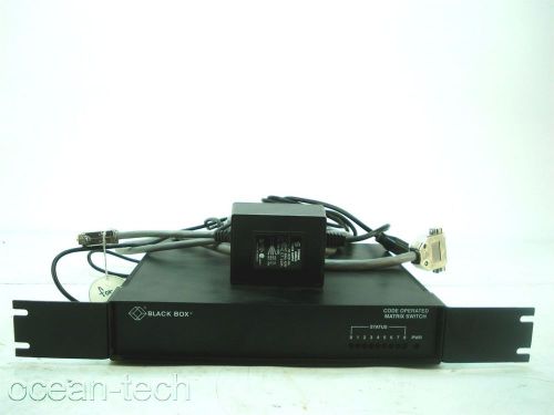 Black box sw540a-r3 code operated matrix switch w/ power supply &amp; cables for sale