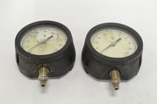 Lot 2 weksler royal series pressure gauge 0-160 psi 4-1/2 in dial 1/4 in b218387 for sale