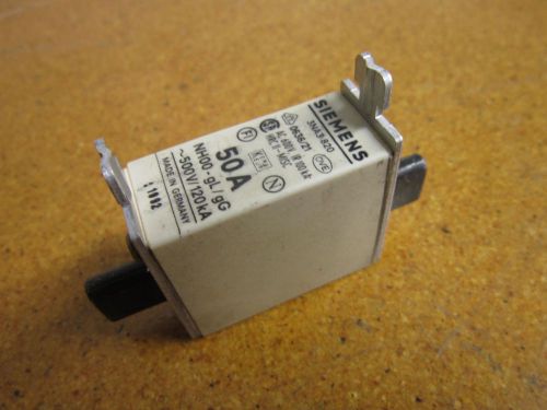 Siemens 3na3 820 fuse link 50a ac 600v ir100ka nh100 gl/gg 500v 120ka for sale