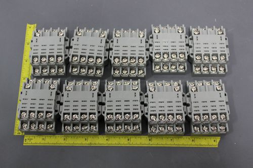 10 new idec 14 blade relay socket/base 300v 10a sh4b-05 (s3-2-115d) for sale