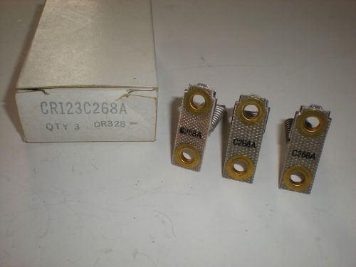 (BOX OF 3) GENERAL ELECTRIC CR123C268A C268A OVERLOAD HEATER ELEMENT NEW