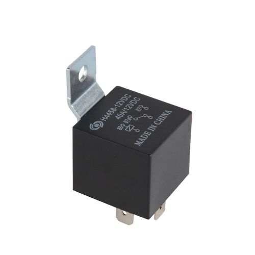 1pc car truck motor boat automotive 12v 40a spdt 5pin relay black for sale