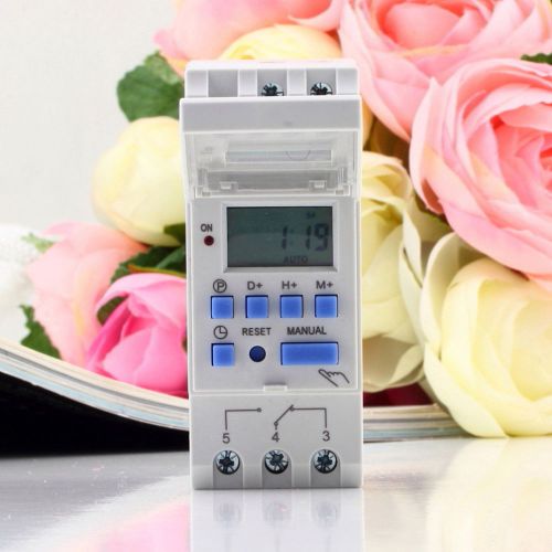 Digital lcd programmable timer switch thc 15a 110v ac 220v ac new for sale