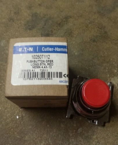 New in box genuine cutler hammer  10250t112 long push button  new for sale