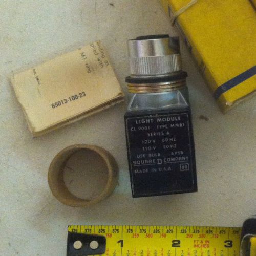 Square D GREEN Illum. Miniature Oil-Tight Control Unit Switch 9001 M1LB1G  NOS