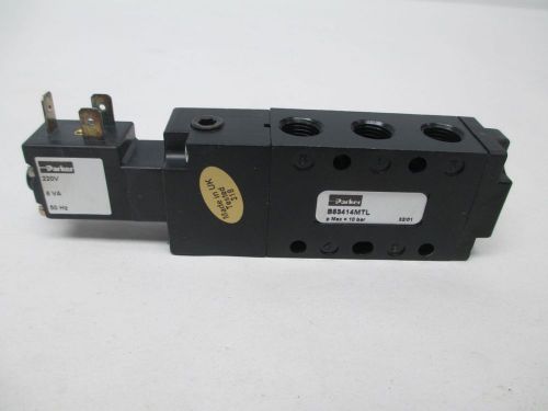 Parker b53414mtl pneumatic 220v-ac 1/4 in npt solenoid valve d303508 for sale