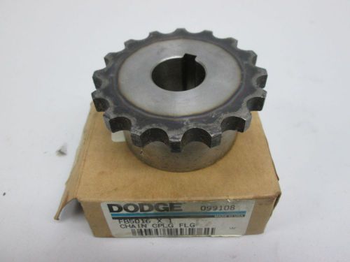 NEW DODGE RELIANCE 099108 FB5016 X 1 COUPLING FLG CHAIN 1 IN SPROCKET D260102