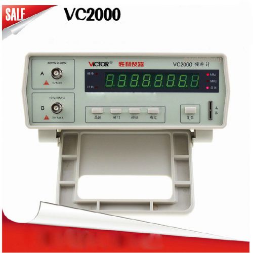 New vc2000 digital high precision frequency meter frequency counter 10hz-2.4ghz for sale