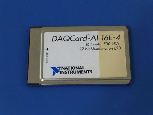 National Instruments DAQCard-AI-16E-4 PCMCIA NI DAQ Card, Analog Input