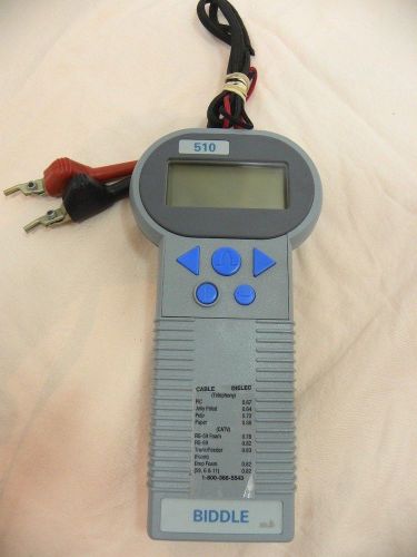Biddle 510 TDR Time Domain Reflectometer &amp; leads