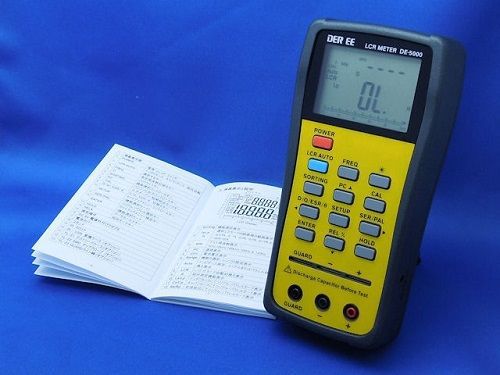 DE-5000 High Accuracy Handy LCR Meter with TL-21(Lead Case) TL-22(SMD tweezers)