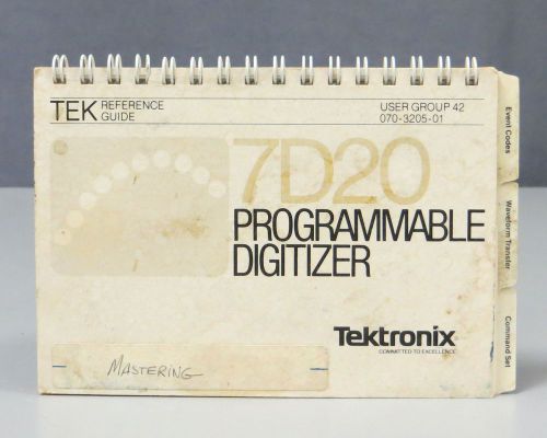 Tektronix 7D20 Programmable Digitizer Reference Guide