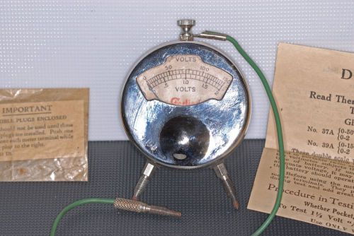 Vintage STERLING Pocket Volt Meter
