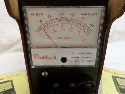 Vintage robertshaw test instrument electric voltmeter temperature model 32-mp-2 for sale