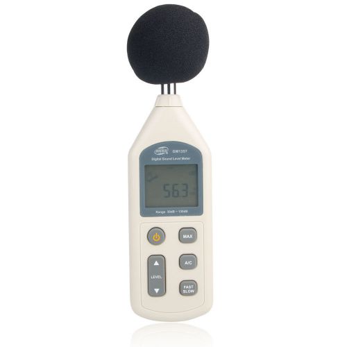 Gm1357 digital lcd 30-130db decibel pressure sound noise level meter sponge ball for sale