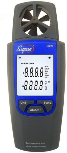 Digital vane thermo anemometer to velocity to temperature em20 for sale