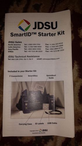 JDSU SmartID Starter Kit (3) ID&#039;S/NEW COMPLETE