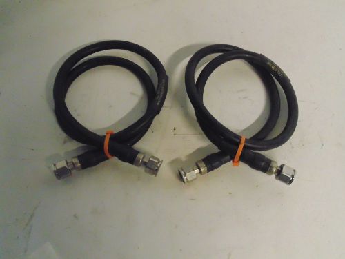 Lot of 2 teledyne 239-0088-0950 rf microwave cables type n male to type n male for sale