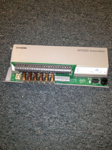 SIEMENS SYSTEM 600 APOGEE TERMINAL EQUIP. CONTROLLER 540-505 + RELAY BOARD