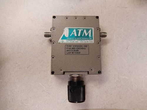 ATM Advanced Technical Materials AV983L-20 SMA Attenuator .86 - 2.3 GHz 156