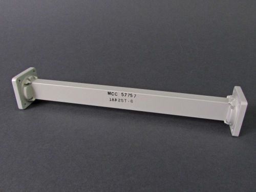 8&#034; WR62 (RG346/U) 12.4-18GHz Waveguide with Choke &amp; Plate *NEW*